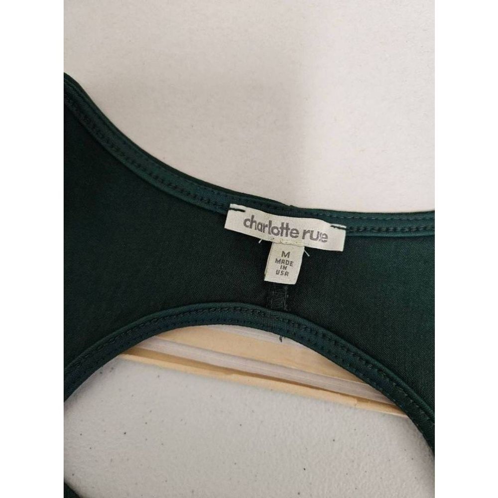 Charlotte Russe Emerald Green Bodycon Dress Medium - Picture 6 of 8